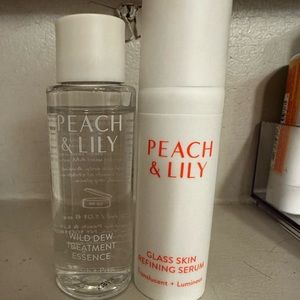 Peach and Lily mini glass skin set